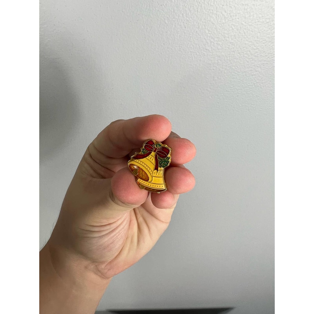 Holiday bells pin